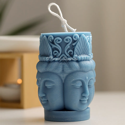 Smello's 3D Buddha statue Candle Silicone Mould (SCM 148)