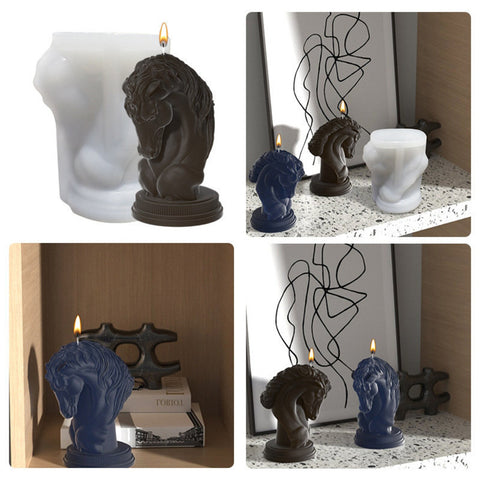 Smello's 3D Horse Head Candle Silicone Mould (SCM 168)