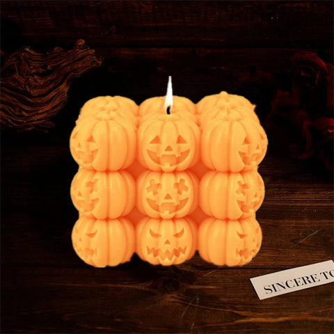 Smello Pumpkin Cube Silicone mould for Candles, Soap & Resin (SCM 259)