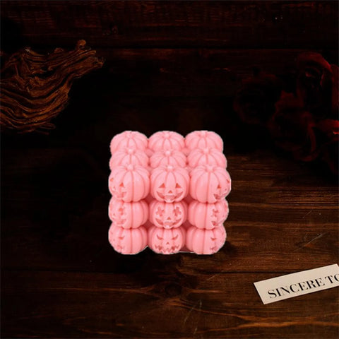 Smello Pumpkin Cube Silicone mould for Candles, Soap & Resin (SCM 259)