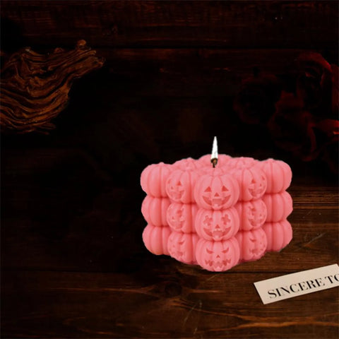 Smello Pumpkin Cube Silicone mould for Candles, Soap & Resin (SCM 259)