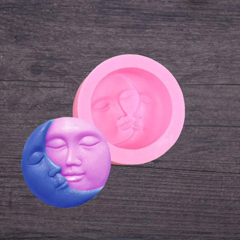 Smello's Sun and Moon Silicone Soap Moulds (SC 116)