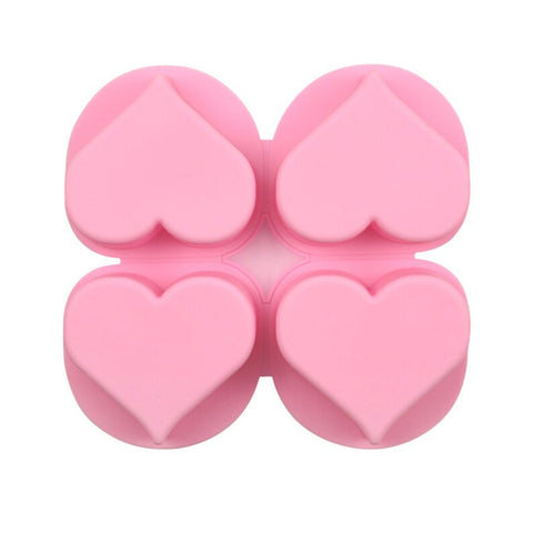 Smello's 4 Cavity Heart Silicon Moulds (BS 106)