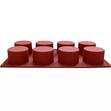 Smello's 8 Cavity Round Cupcake Silicon Moulds (BS 120)