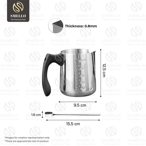Smello's Stainless Steel Measuring Cup with Spoon 550 ml (CW 117)