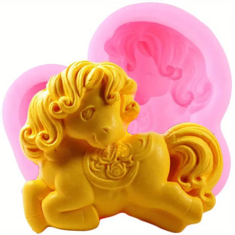 Smello's 3D Cute Little Horse Silicone Soap Moulds (SC 129)