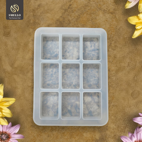 Smello's 9 Cavity Rectangle Silicone Mould (BS 130)
