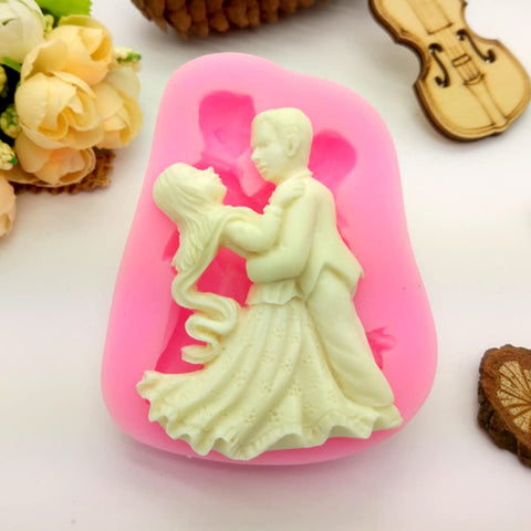 Smello's Dancing Couple Silicone Soap Moulds (SC 123)