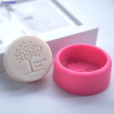 Smello's Round Natural Soap Tree Shape Silicone Soap Moulds (SC 105)