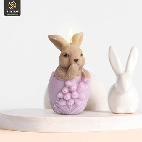 Smello`s Smello`s Easter Egg Bunny with Flowers Silicone Mould (SCM 234)