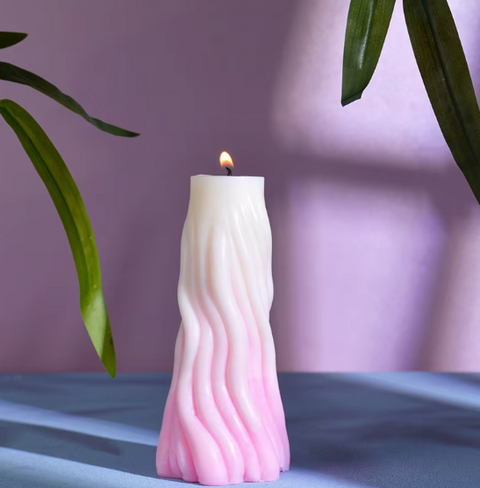 Smello's Geometric Wave Twisted Candle Silicone Mould (SCM 177)