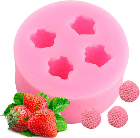 Smello's 3D Strawberry Silicone Fondant Mould (FB 144)