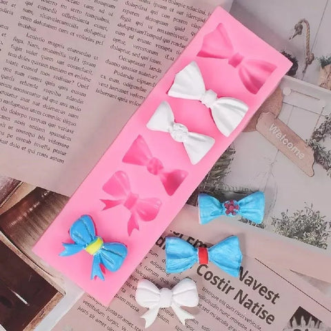 Smello's 6 Cavity Bow Ties Silicone Fondant Mould(FB 110)