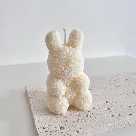 Smello's Rose Rabbit Candle Silicone Mould (SCM 191)