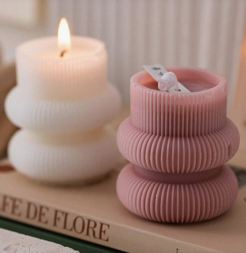 Smello's Vertical Stripe Column Candle Silicone Mould (SCM 172)