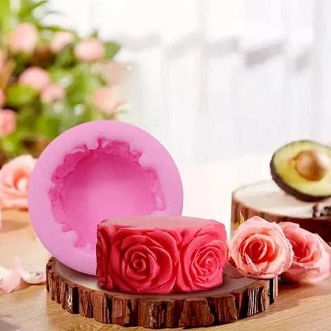 Smello's 3D Rose Flower Silicone Soap Moulds (SC 113)