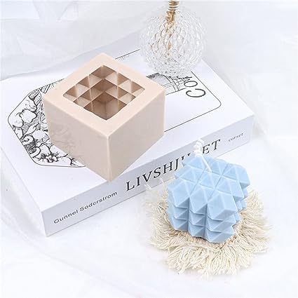 Smello's Square Diamond Cut Candle Silicone Mould (SCM 114)