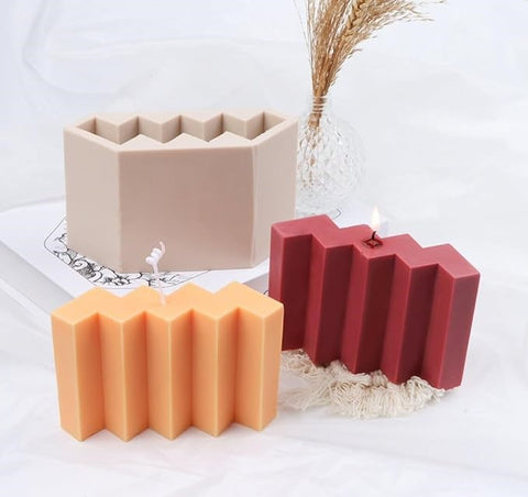 Smello's Zigzag Wave Candle Silicone Mould (SCM 160)