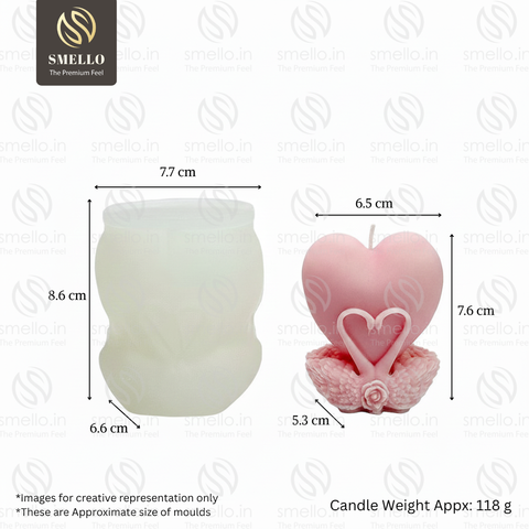 Smello Swan Couple Silicone mould for Candles, Soap & Resin (SCM 279)