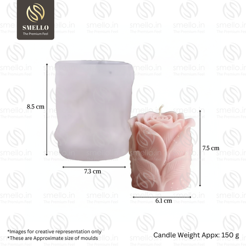 Smello Rose Bud Silicone Mould for Candles, Soap & Resin (SCM 272)