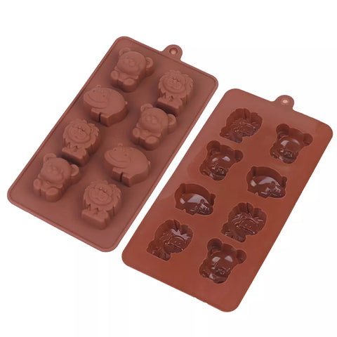 Smello's Safari Animals Chocolate Silicone Moulds (CHM 109)