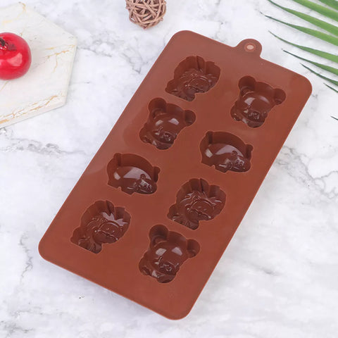 Smello's Safari Animals Chocolate Silicone Moulds (CHM 109)