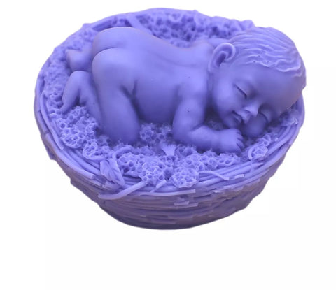 Smello's Relaxed Cute Baby Silicone Mould (BM 107)