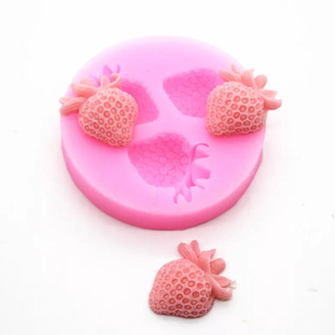 Smello's Strawberry Silicone Fondant Mould (FB 143)