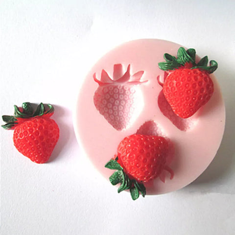 Smello's Strawberry Silicone Fondant Mould (FB 143)