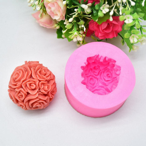 Smello's 3D Rose Floral Shaped Silicone Soap Moulds (SC 103)