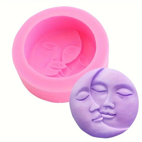 Smello's Sun and Moon Silicone Soap Moulds (SC 116)