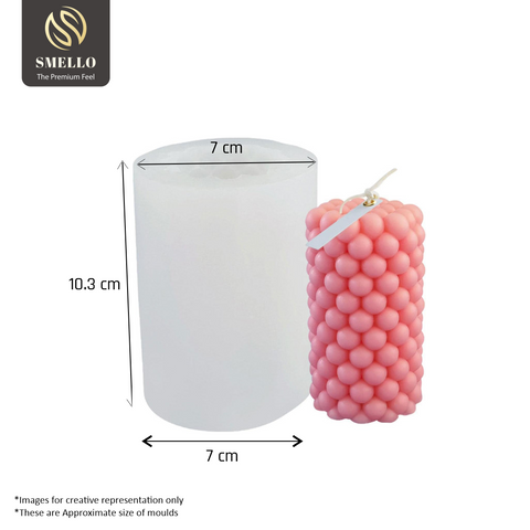 Smello's Bubble Cylinder Candle Silicone Mould (SCM 111)