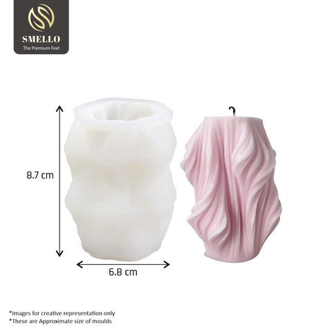 Smello's Wavy Candle Silicone Mould (SCM 146)