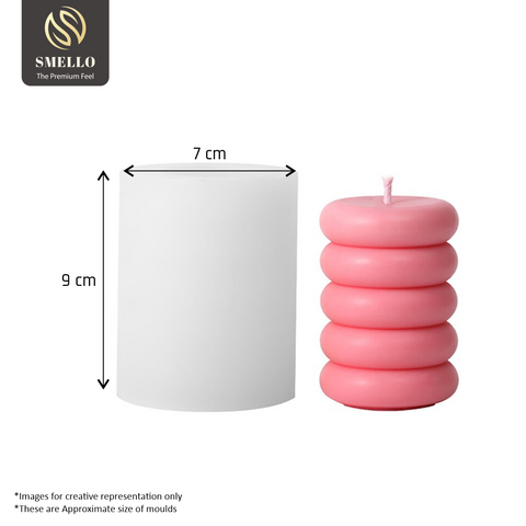 Smello's Spiral Cylindrical Candle Silicone Mould (SCM 127)