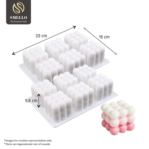 Smello's 6 Cavity Bubble Candle Silicone Mould (SCM 140)