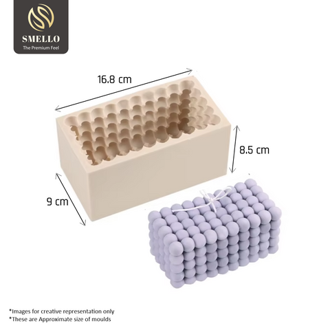 Smello's 3D Bubble Cube Candle Silicone Mould (SCM 116)