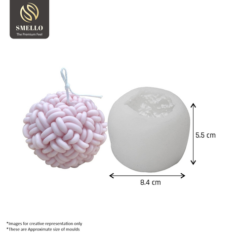 Smello's Woolen Yarn Ball Candle Silicone Mould (SCM 149)