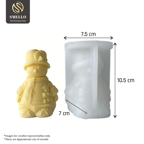 Smello's Christmas Snowman Candle Silicone Mould (SCM 211)