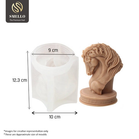 Smello's 3D Horse Head Candle Silicone Mould (SCM 168)