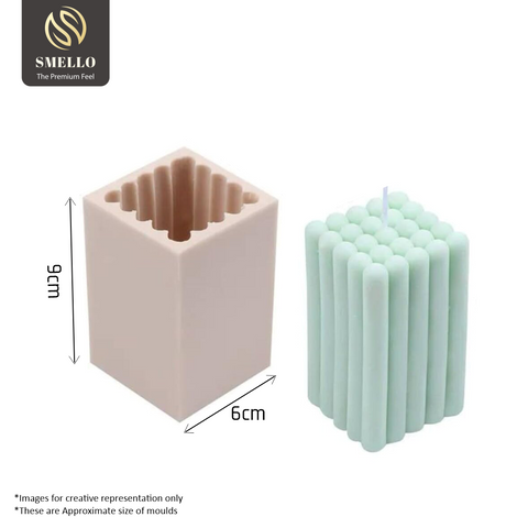 Smello's Striped Cuboid Candle Silicone Mould (SCM 102)