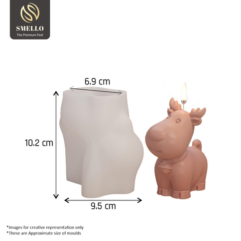 Smello's Reindeer Shaped Candle Silicone Mould (SCM 212)