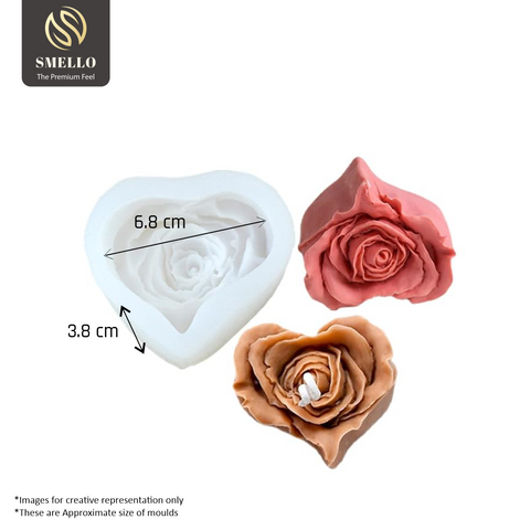 Smello's Love Rose Candle Silicone Mould (SCM 158)