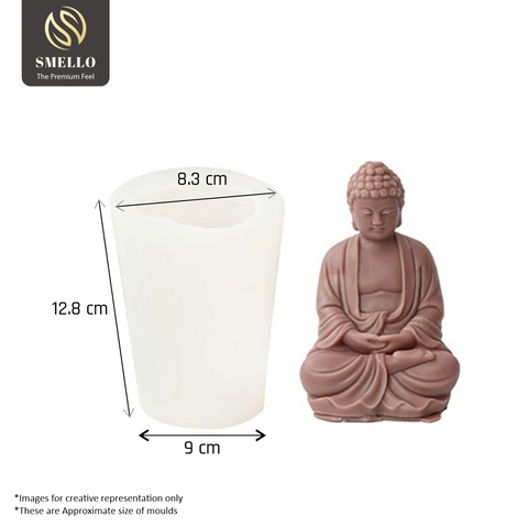 Smello's Meditating Buddha Candle Silicone Mould (SCM 165)