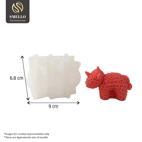 Smello's 3D Bear Candle Silicone Mould (SCM 189)