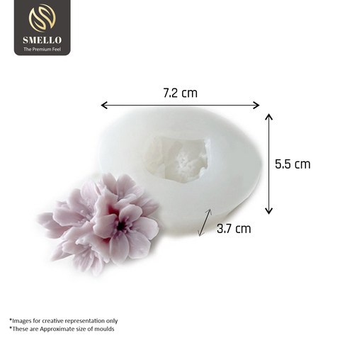 Smello's 3D Plum Blossom Flower Candle Silicone Mould (SCM 218)