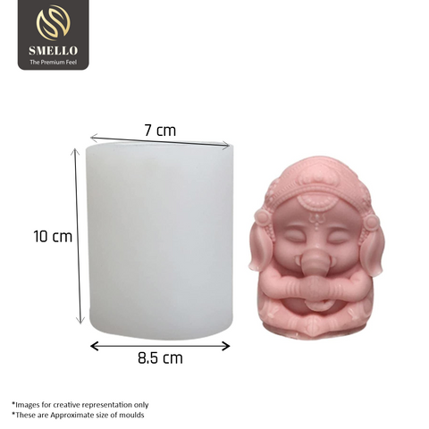 Smello's 3D Ganesh Candle Silicone Mould (SCM 198)