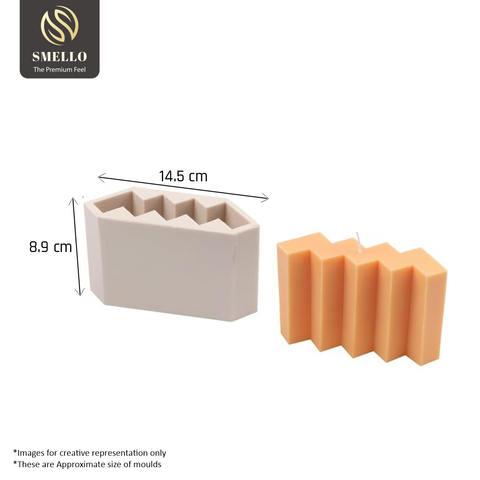 Smello's Zigzag Wave Candle Silicone Mould (SCM 160)