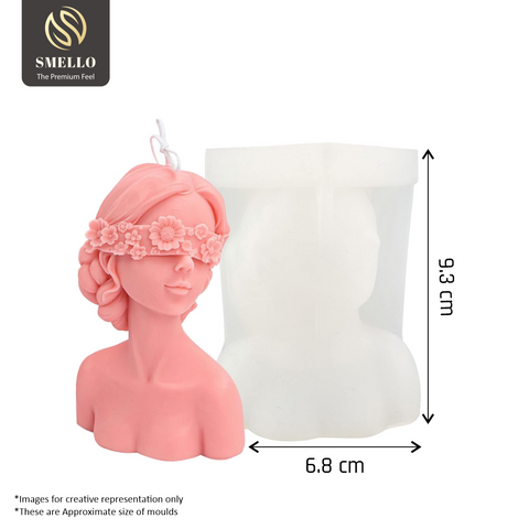 Smello's Large Lady with Closed Eyes Candle Silicone Mould (SCM 103)