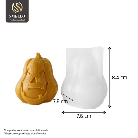 Smello's Pumpkin Head Halloween Candle Silicone Mould (SCM 201)