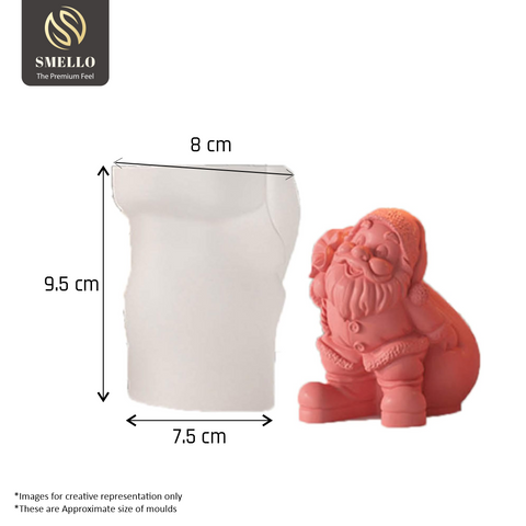 Smello's Santa Claus Silicone Candle Silicone Mould (SCM 208)